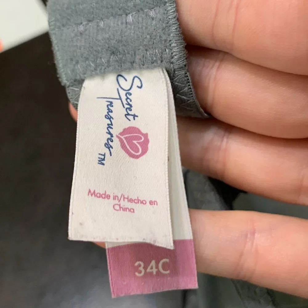 3for$20 bra has underwire 34C